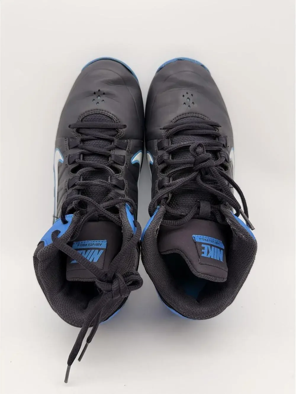 Nike Air‎ Visi Pro IV Men's Basketball Shoe Black Blue Size 8